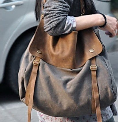 3. Canvas & Leather Bag Shoulder Bag Messenger. FREE DELIVERY