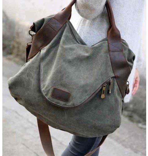 4. MARK Vintageâ„¢ Canvas leather shoulder bag FREE DELIVERY
