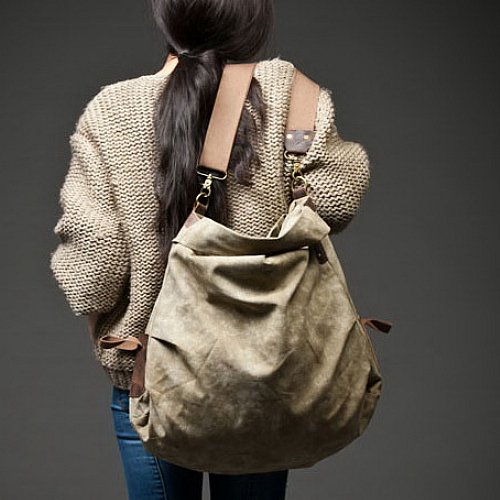 5. VINCIâ„¢ Canvas leather shoulder bag. FREE DELIVERY