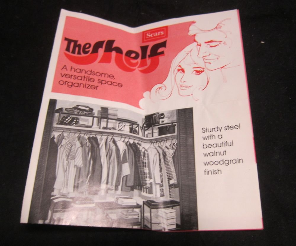 vintage Sears Roebuck & Co brochure for The Shelf organizer 1970s advertisement