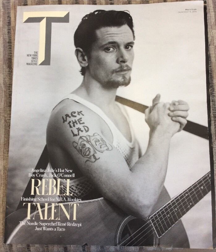 The New York Times Style Magazine September 14 2014 Men's Jack O'Connell