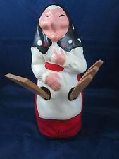 Vintage Ceramic Kitchen Witch Fairy Retro Kitchenware 1970's - 1980's