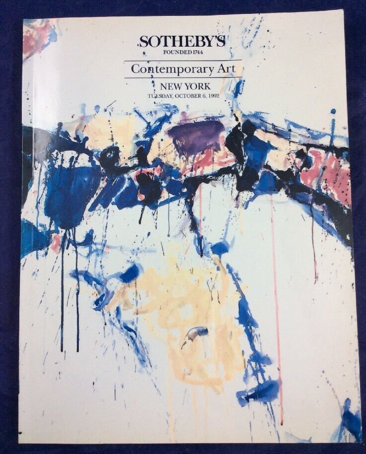 Sotheby's Contemporary Art Auction Catalogue Catalog October 6 1992 Sam Francis