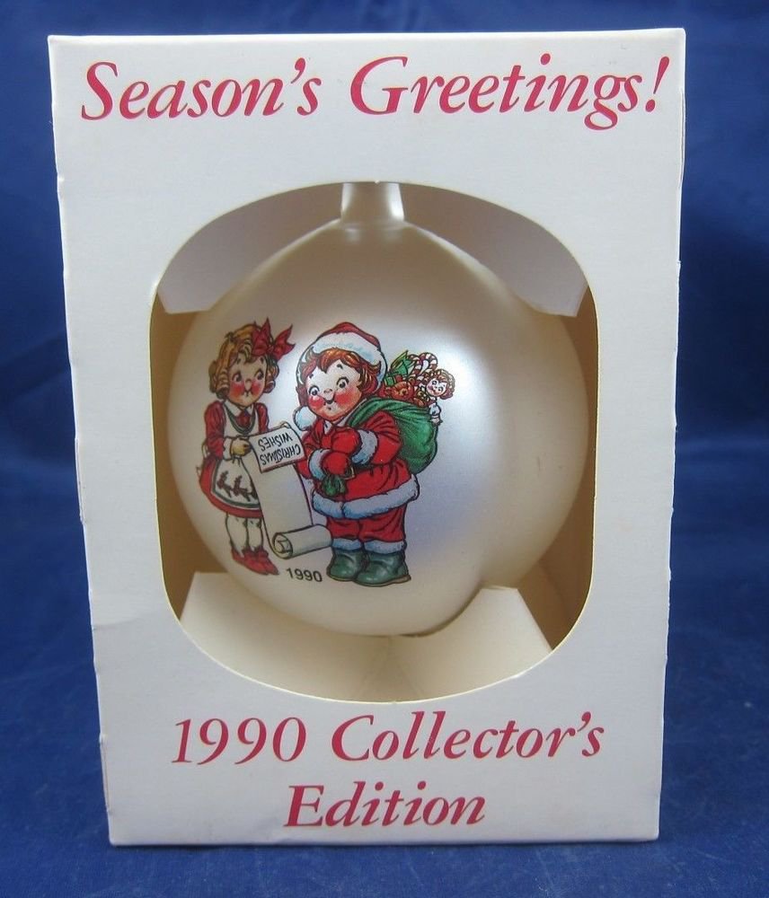 vintage 1990 Campbell Soup Kids Christmas Ornament in box Collector's Edition