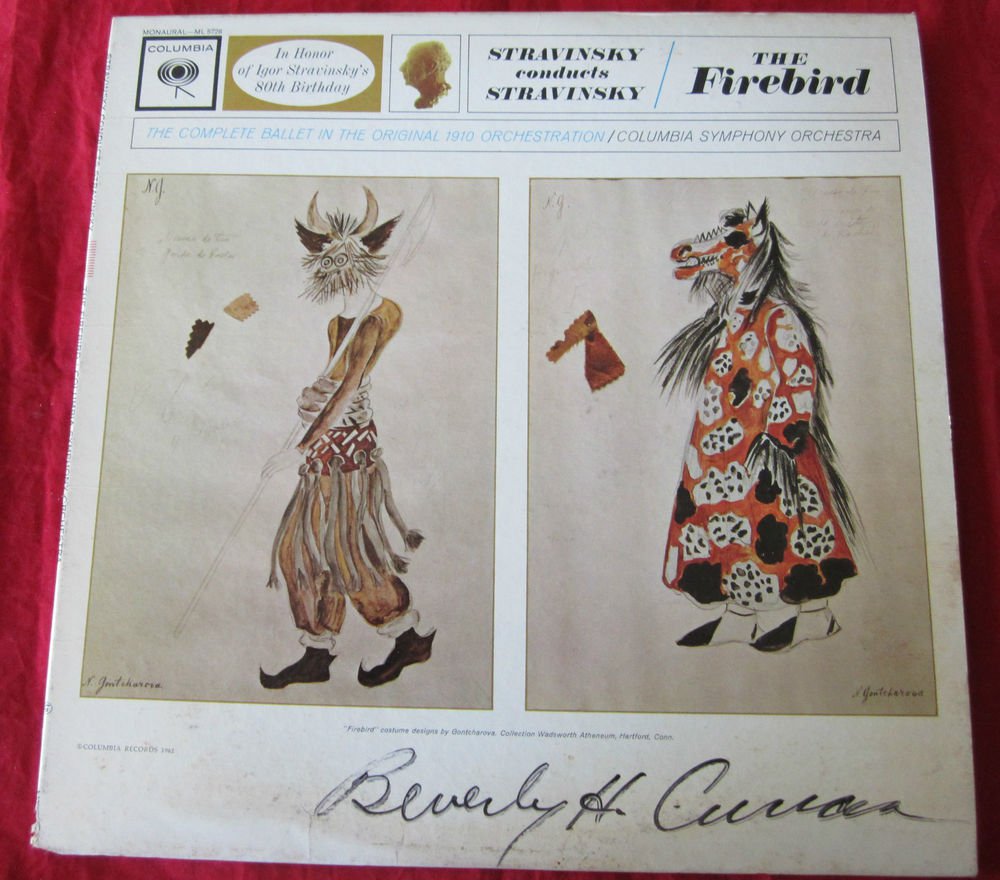 Stravinsky conducts Stravinsky: The Firebird LP/vinyl/record~FREE US SHIP~6 eye