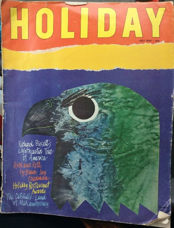 Vintage July 1965 Holiday Magazine The Catskills Travel Samuel Maitin Eagle