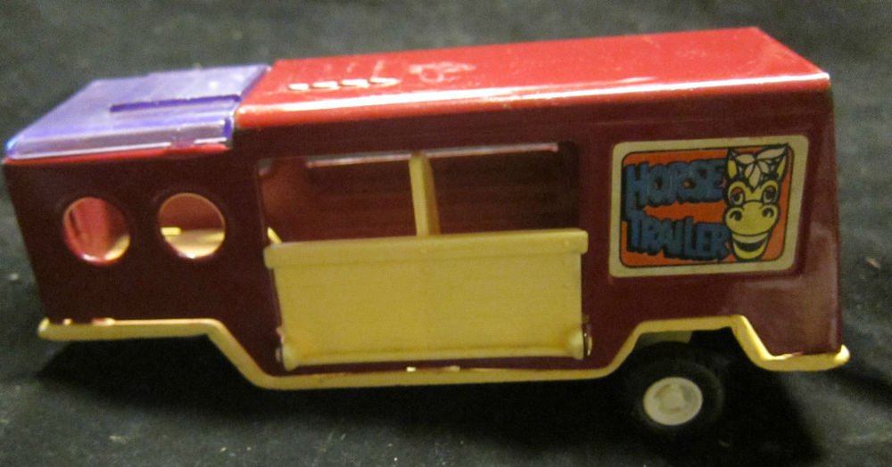 Horse Trailer Buddy L Made in Japan pressed steel vintage toy