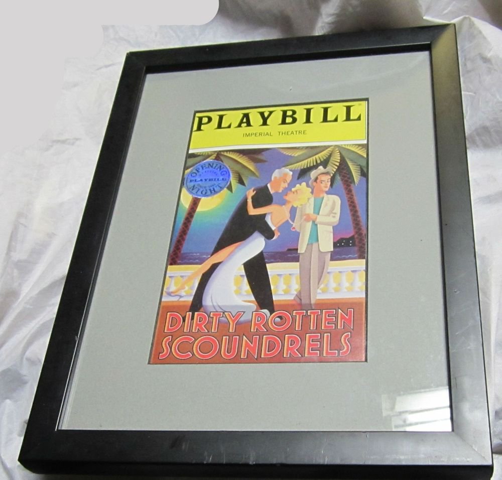 March 3 2005 Dirty Rotten Scoundrels Opening Night Playbill~Framed~Broadway