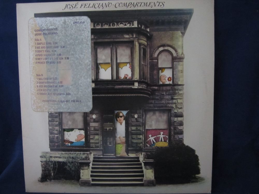 Jose Feliciano COMPARTMENTS vintage record/vinyl/album/LP~FREE US SHIPPING