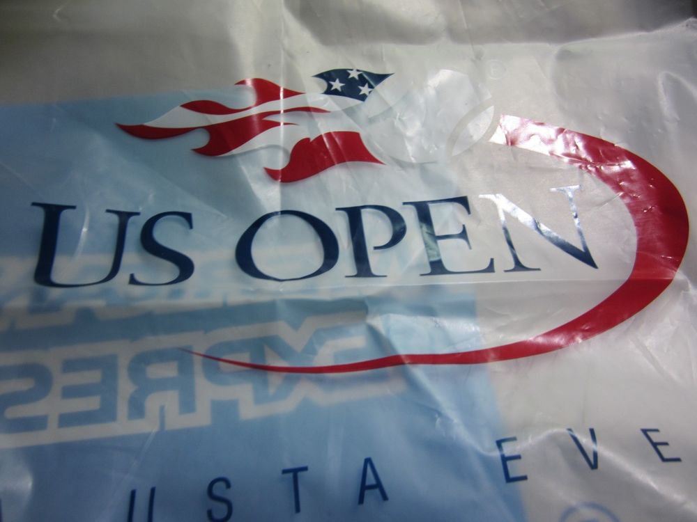 2012 US Open Tennis Championship large plastic shopping bag