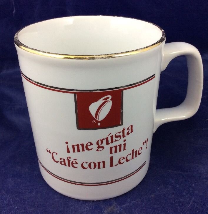 Vintage Maxwell House Coffee Mug in Spanish Me Gusta Mi Cafe Con Leche