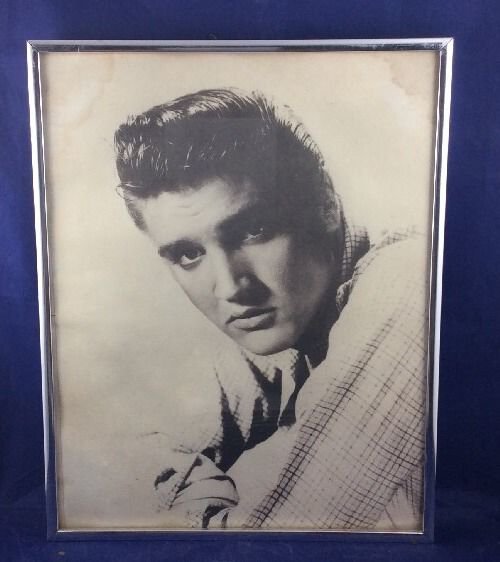 Vintage Elvis Presley Photo Print Framed 11 X 14
