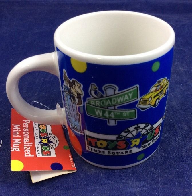 Toys R Us Times Square New York City NYC Blue Collectible Mug New with Tag