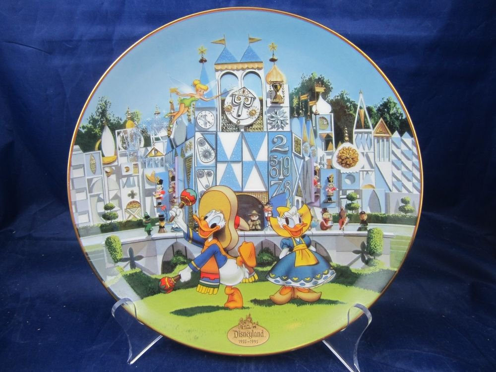 Disneyland 40th Anniversary Bradford Exchange Plate It's a Small World