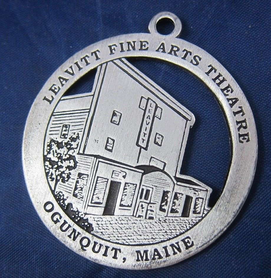 2005 Ogunquit Maine Leavitt Fine Arts Theatre ornament Christmas By the Sea