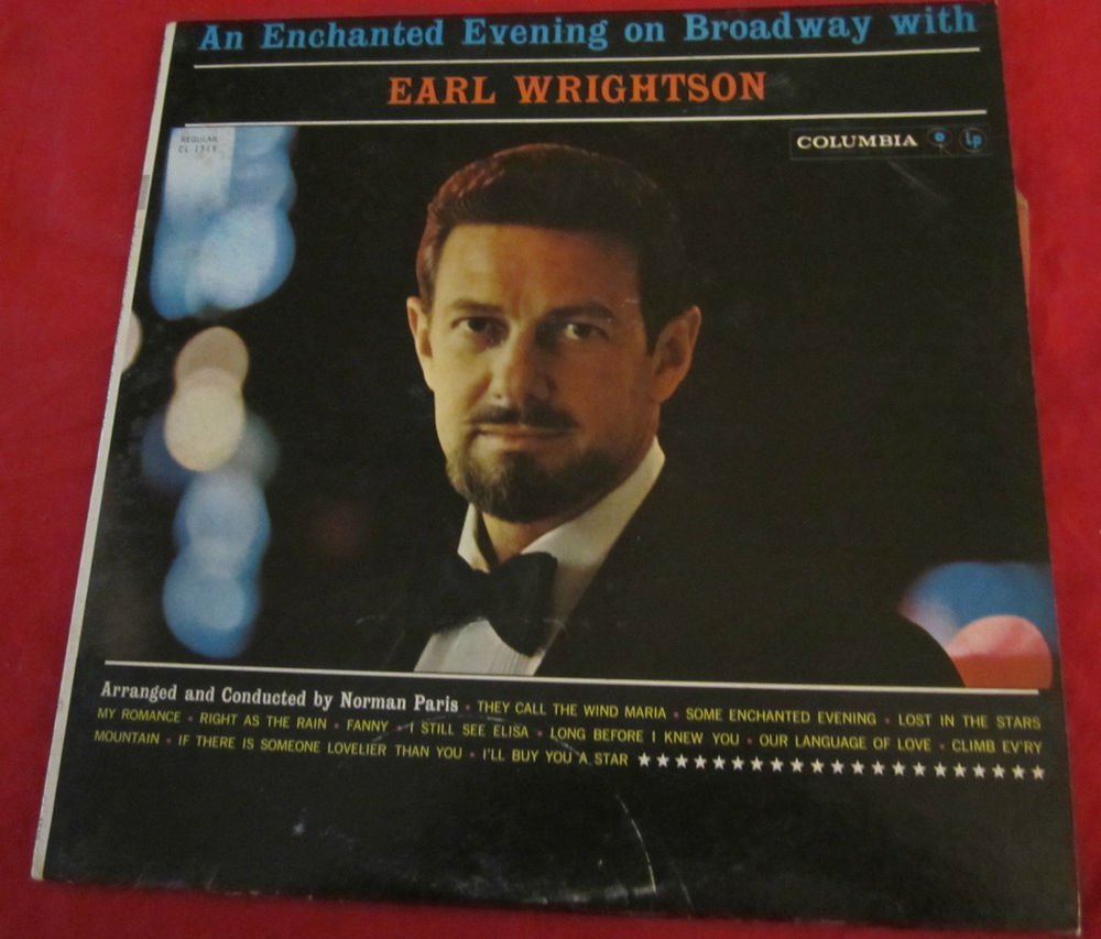An Enchanted Evening on Broadway with Earl Wrightson vinyl record LP~FREE USship