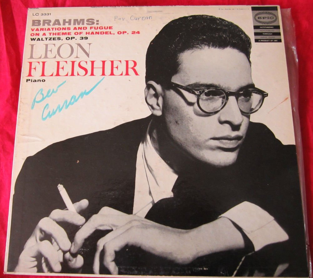 Leon Fleisher Piano Brahams Waltzes Opus 39 Op 24 Record vinyl LP album