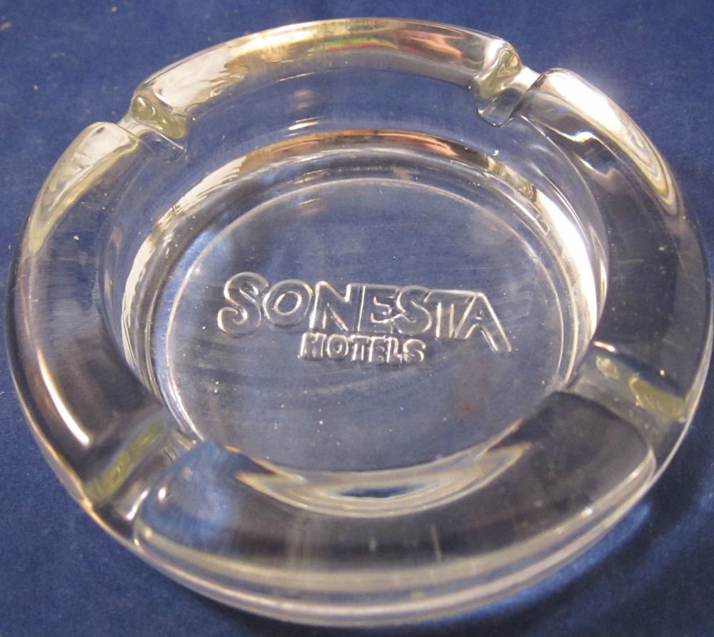 Sonesta Hotels souvenir ashtray~ash tray~hotel/motel advertising~Free Ship in US