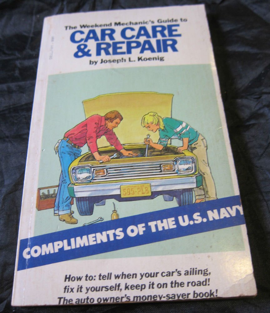 1979 US Navy Recruiting Promo item~Car Care & Repair Book~Naval Recruitment