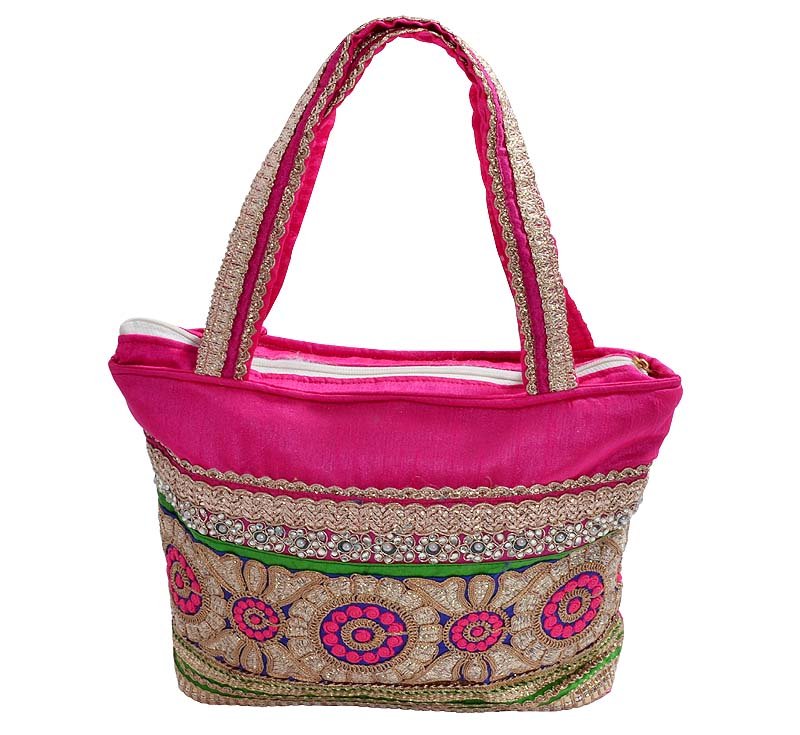 Indian Beautiful Fancy Wedding Hand bag Mughal style Party embroidered Bag Art