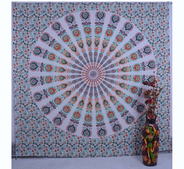 Indian Mandala Bedspread Bohemian Handmade Hippie Throw Wall Hanging Tapestry