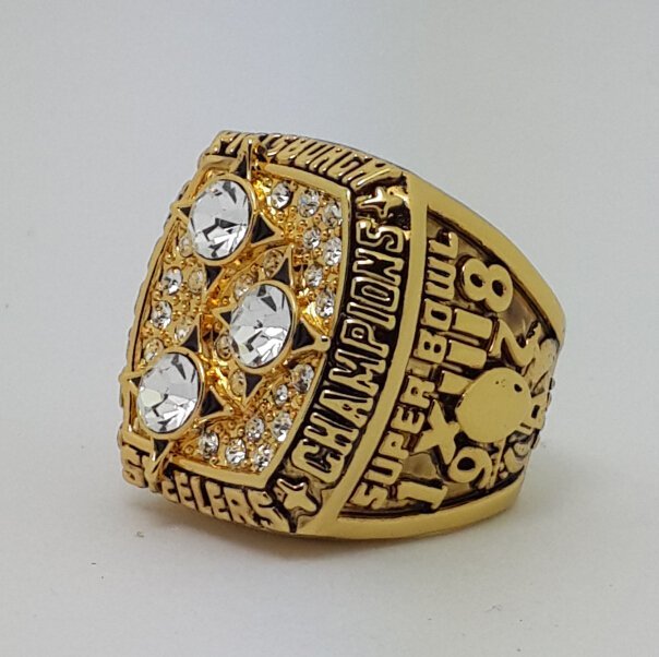 1978 Pittsburgh Steelers XIII Super bowl championship ring size 11 Back Solid