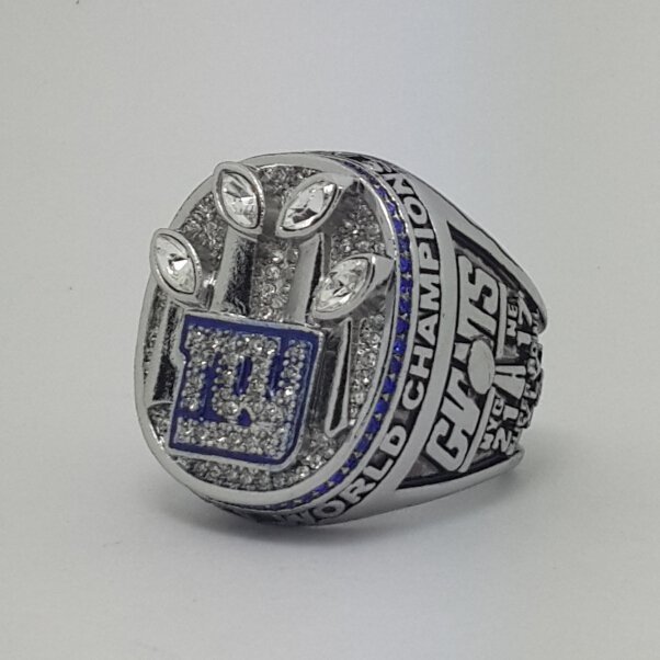 2011 New York Giants XLVI Super bowl championship ring size 11 Back Solid