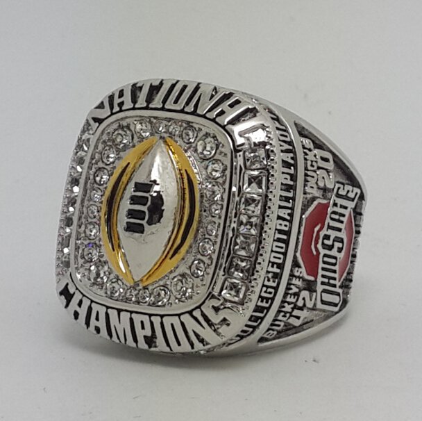 Ohio State Buckeyes 2014 2015 championship ring SPENCER football NCAA ring size 9-14 Back Solid