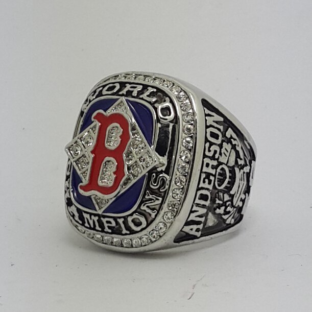 Boston Red Sox 2004 world series championship ring ANDERSON baseball size 11 Back Solid