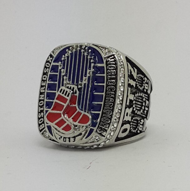 Boston Red Sox 2013 world series championship ring ORTIZ baseball size 11 Back Solid