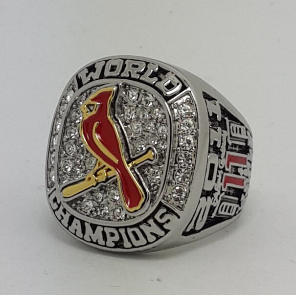 St Louis Cardinals 2011 world series championship ring CARPENTER baseball size 11 Back Solid