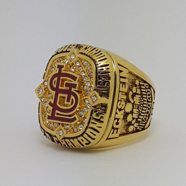 St Louis Cardinals 2006 world series championship ring ECKSTEIN baseball size 9-13 Back Solid