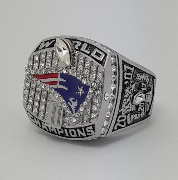 2001 New England Patriots XXXVI Super bowl championship ring Tom Brady size 11 Back Solid