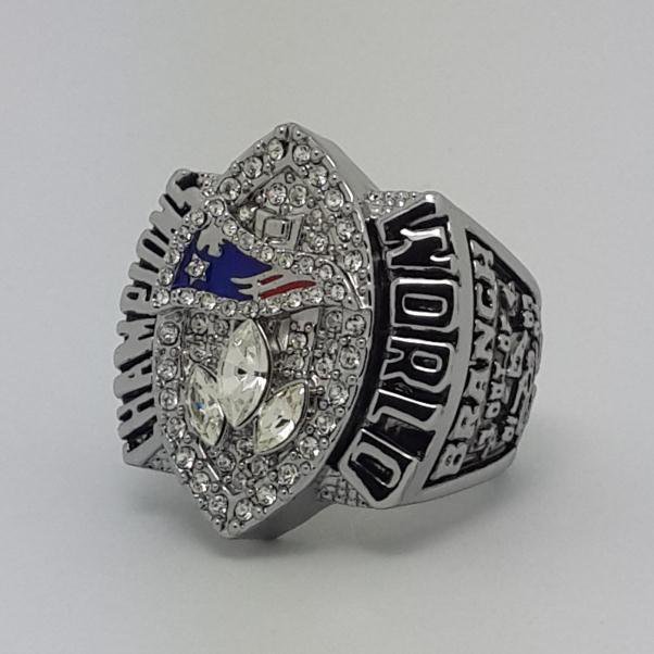 2004 New England Patriots XXXIX Super bowl championship ring BRANCH size 11 Back Solid