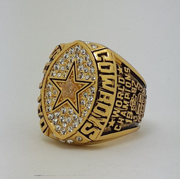 1992 Dallas Cowboys XXVII Super bowl championship ring AIKMAN size 11 Back Solid