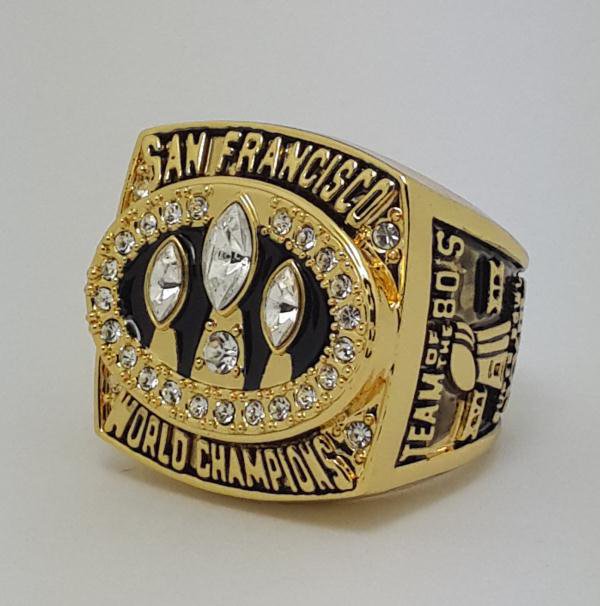 1988 San Francisco 49ERS XXIII Super bowl championship ring MONTANA size 11 Back Solid