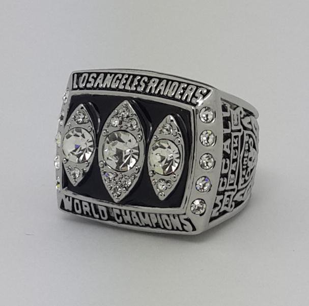 1983 Los Angeles Raiders XVIII Super bowl championship ring MCCALL size 11 Back Solid