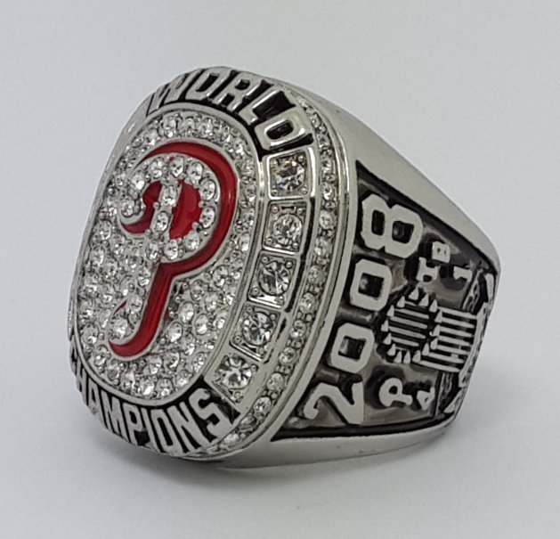 2008 Philadelphia Phillies world series championship ring HOWARD baseball MLB size 11 Back Solid