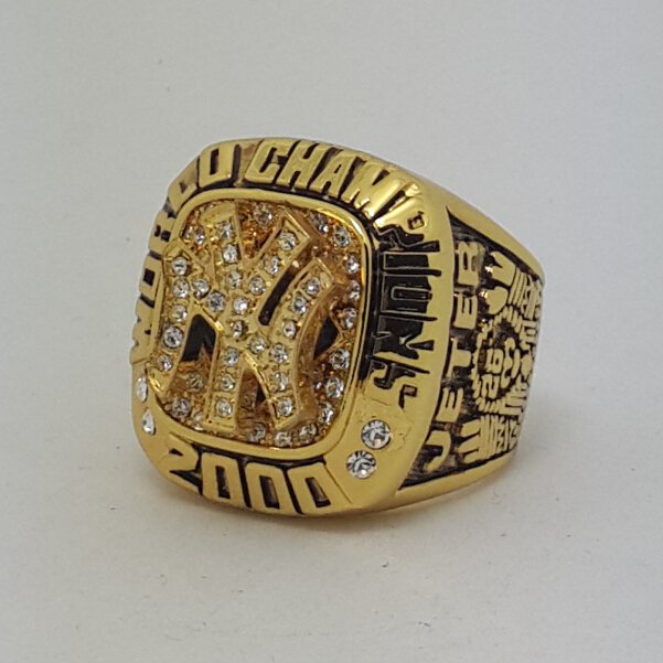 New York Yankees 2000 world series championship ring JETER baseball size 11 Back Solid