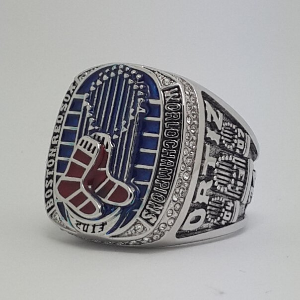 Boston Red Sox 2013 world series championship ring ORTIZ baseball size 9-13 Back Solid