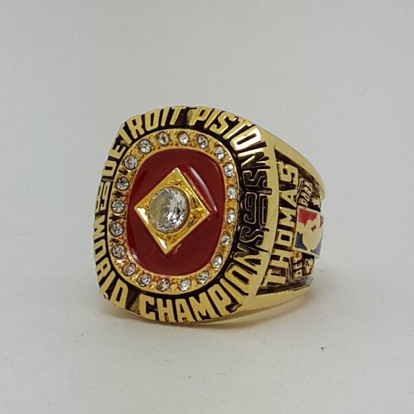 Detroit Pistons 1990 Basketball THOMAS championship ring NBA size 9-14 Nice Gift