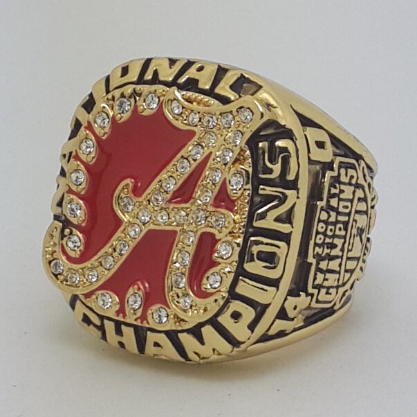 Alabama Crimson 2009 TIDE NCAA Football championship ring SABAN size 11 US Back Solid