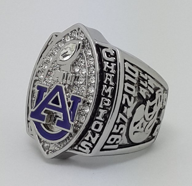 2010 University of Auburn Tigers NCAA Basketball championship ring CHIZIK size 11 US Back Solid