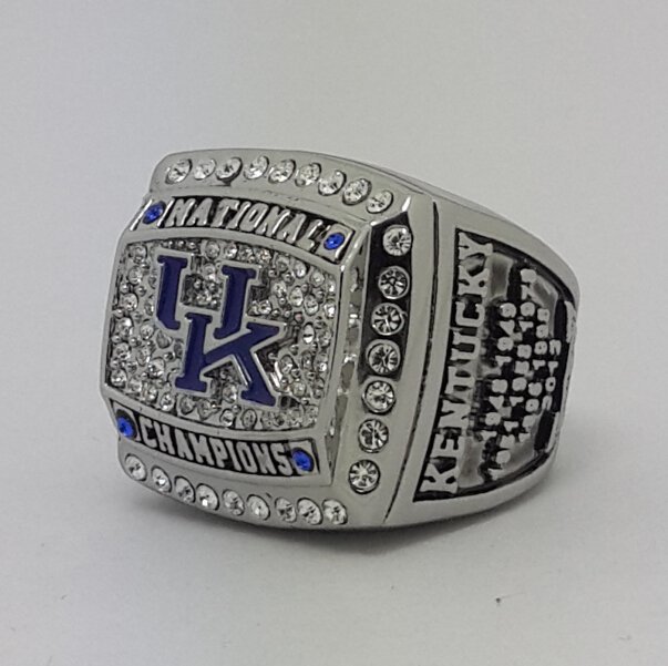 2012 University of Kentucky Wildcats NCAA Basketball championship ring size 11 US Back Solid