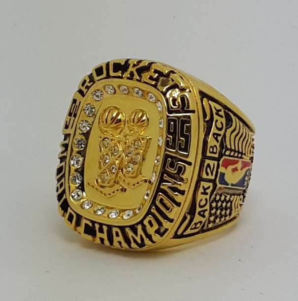 Houston Rockets 1995 Basketball championship ring NBA size 10 Nice Gift
