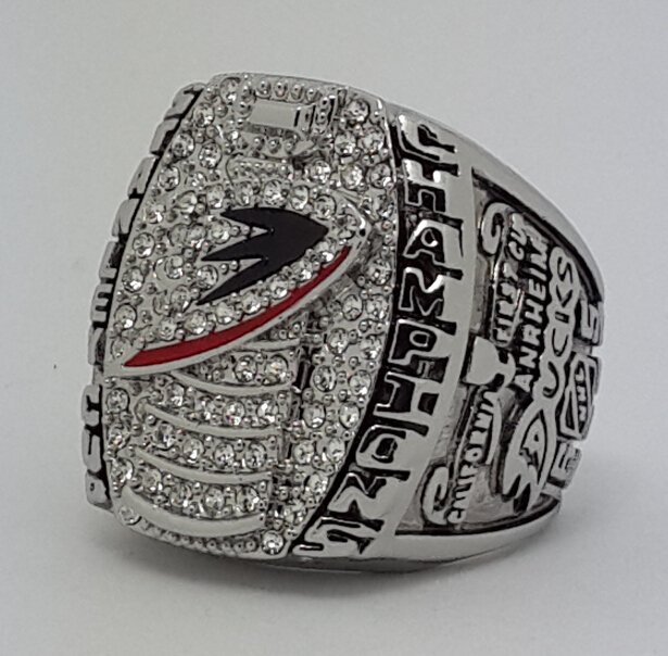 Anaheim Ducks 2007 Stanley Cup championship ring Selanne size 11 US Back Solid