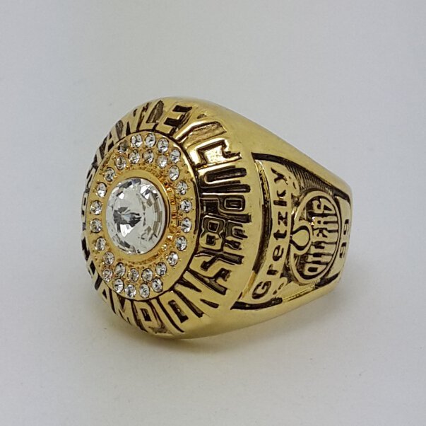 Edmonton Oilers 1985 Stanley Cup championship ring GRETZKY size 11.5 US Back Solid
