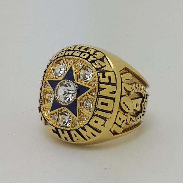 High Quality 1971 Dallas Cowboys XXVII Super bowl championship ring STAUBACH size 9-14 Back Solid