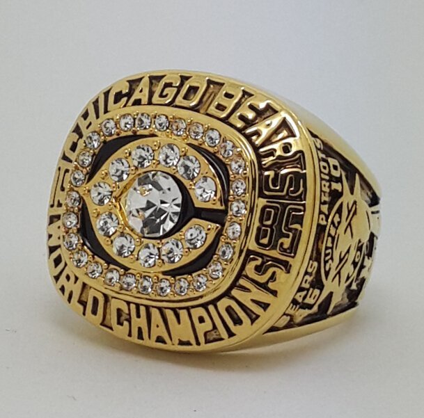 1985 Chicago Bears XX Super bowl championship ring PERRY size 11 Back Solid