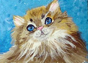 ACEO "Lilith" long hair kitty